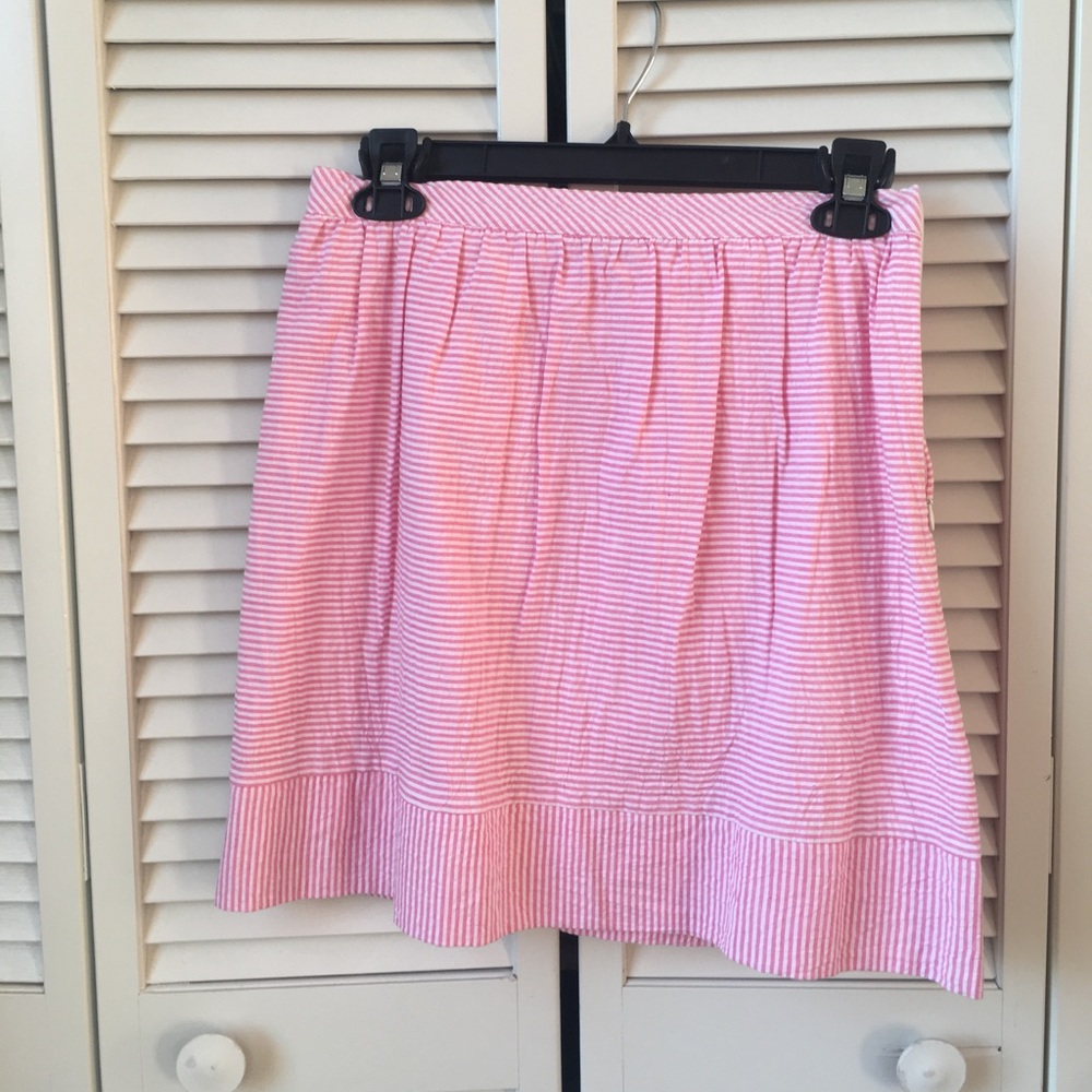 Pink Cremieux Gingham Skirt